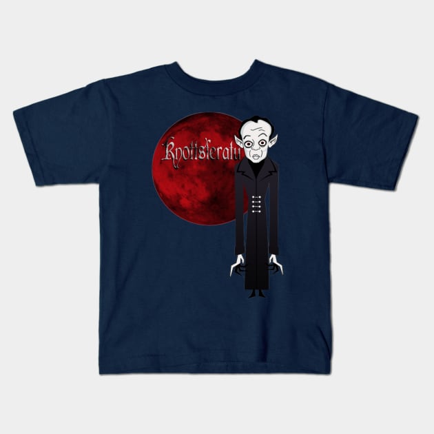 KNOTTSFERATU Kids T-Shirt by MinxMacabre